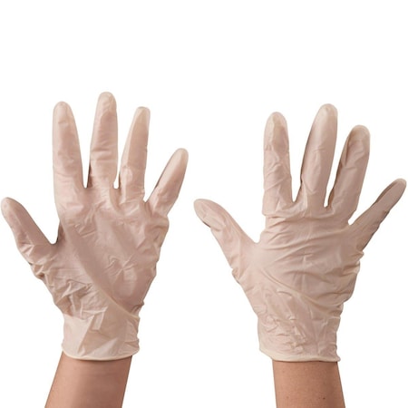 Box Partners Disposable Gloves, Latex, XL, 90 PK, White GLV2103XL